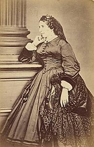 Baronne Mathilde Von Guaita Protestantisme Frankfurt Ancienne CDV Photo Autographe 1860