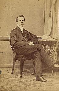 Predicateur Rudolf Kogel Protestantisme La Haye Ancienne CDV Photo Autographe 1860