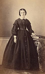Madame E Barbey Protestantisme Pau Ancienne CDV Photo Autographe 1860