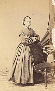 Elisa Domercq Protestantisme Pau Ancienne CDV Photo Autographe 1860