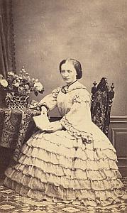 Madame J. Berry Protestantisme Pau Ancienne CDV Photo Autographe 1860