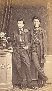 Joel & Elisée Lafargue Protestantisme Toulouse Ancienne CDV Photo 1860