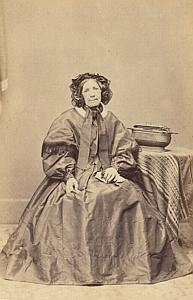 Madame Escot Merlon Protestantisme Bordeaux Ancienne CDV Photo Autographe 1860