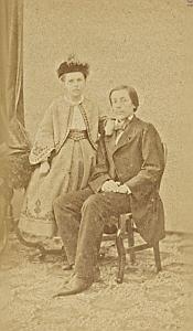 Marie & Albert Lefranc Protestantisme Bordeaux Ancienne CDV Photo 1860