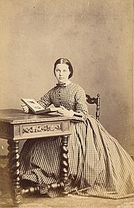 Mille Emma Faure Protestantisme Bordeaux Ancienne CDV Photo Autographe 1860