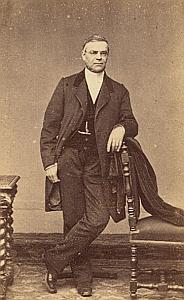 Valdemar Monod Protestantisme Paris Ancienne CDV Photo Autographe 1860