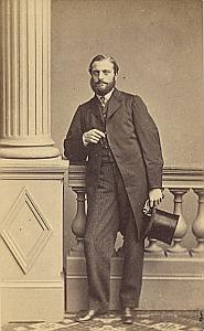 Pasteur J Keller Protestantisme Paris Ancienne CDV Photo Autographe 1860