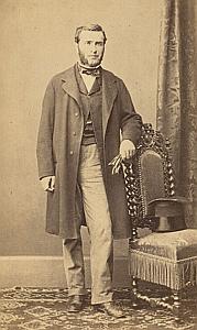 Pasteur Ch Gaudard Protestantisme Paris Ancienne CDV Photo Autographe 1860