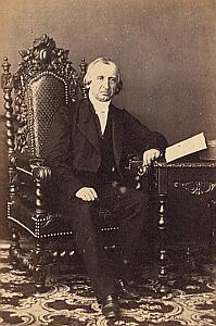 Pasteur Louis Vallette Protestantisme Paris Ancienne CDV Photo Autographe 1860