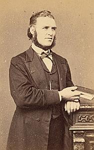 Reverend Rich Weaver Protestantisme Paris Ancienne CDV Photo Autographe 1860