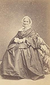 Madame Appia Protestantisme Paris Ancienne CDV Photo Autographe 1860