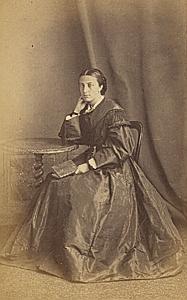Mathilde Stapfer Protestantisme Paris Ancienne CDV Photo Autographe 1860