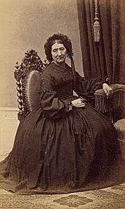 Madame Fargues de Montauban Protestantisme Ancienne CDV Photo Autographe 1860