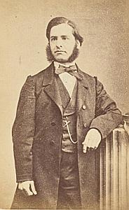Pasteur Charles Bruston Protestantisme Montauban Ancienne CDV Photo Autographe 1860