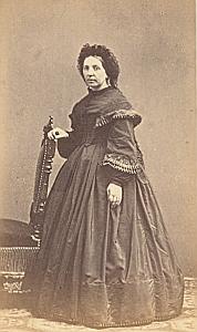 Madame Vernet Marseille Paris Protestantisme Ancienne CDV Photo Autographe 1860