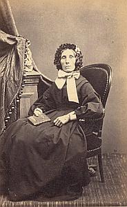 Caroline Bouchla Protestantisme Marseille Ancienne CDV Photo Autographe 1860