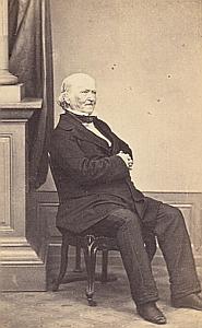 Pasteur ???? Lausanne Protestantisme Ancienne CDV Photo Autographe 1860