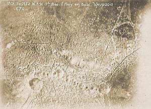France Vauquois Trench WWI Military Aerial Photo 1916