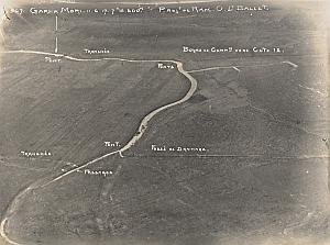 Romania Buzau River WWI Military Aerial Photo 1917