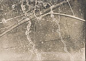Aisne Ferme de la Biette WWI Military Aerial Photo 1917