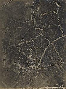 Pointe Pescade Trench WWI Military Aerial Photo 1917