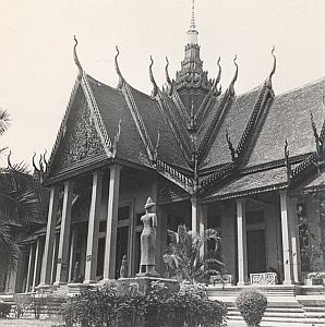 Cambodia Albert Sarraut Museum Facade Phnom Penh Old Photo 1950