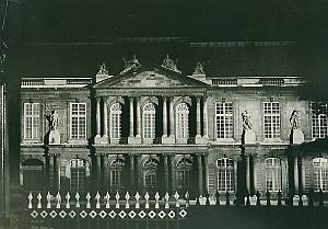 Hotel Soubise by Night Paris France Old Photo 1965