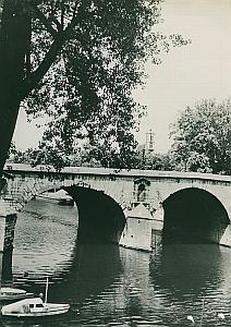 Pont Marie Bridge Seine Paris France Old Photo 1965