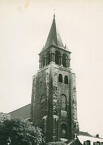 St Germain des Pres Paris France Old Photo 1965