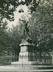 Marechal Ney Statue Paris France Old Photo 1965