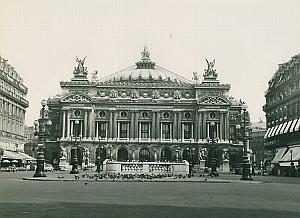 Opera Garnier Pigeons Paris France Old Photo 1965