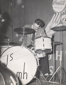 Maine WWII Musician Drums US Army Airfield Presque Isle Photo 1943