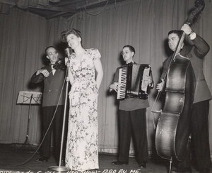 Maine WWII Music Band USO Show US Army Airfield Presque Isle Photo 1945