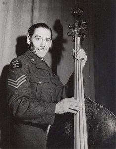 Maine WWII Musician Bass US Army Airfield Presque Isle Photo 1943