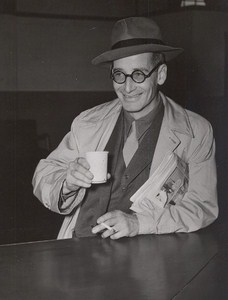 Maine WWII Happy Man US Army Airfield Presque Isle Photo 1943