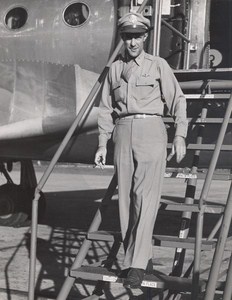 Maine WWII Man Uniform US Army Airfield Presque Isle Photo 1943