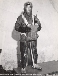 Maine WWII Artic Pararescue US Army Airfield Presque Isle Photo 1945