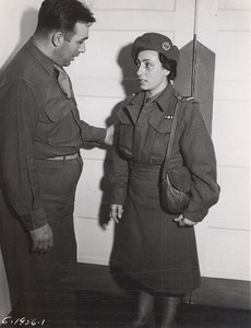 Maine WWII Woman Uniform US Army Airfield Presque Isle Photo 1943
