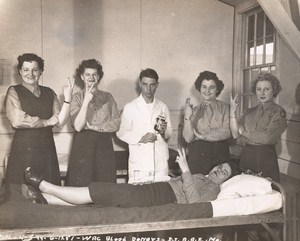 Maine WWII Woman Air Corps Blood Donors US Army Airfield Presque Isle Photo 1944