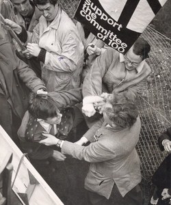 Ban the Bomb Supporters Disrupt May Day Rally London Old Photo 1962