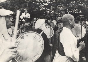 Buddhist Monks at Anti Nuclear Demonstration British Embassy Tokyo Photo 1957