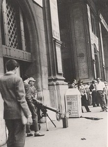 Argentina Rail Strike Machine Guns Old Photo 1958
