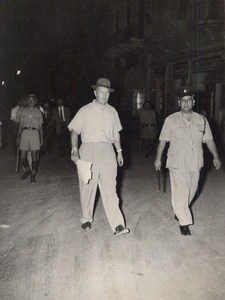 Riots in Nicosia Metaxas Square Turkish Police Turkey Old Photo 1955