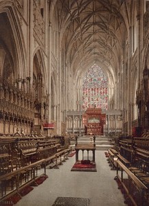 York Minster Cathedral Interior England Old PZ Photochrom 1900
