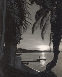 Attilio Gatti African Expedition Belgian Congo Sunset Old Photo 1936