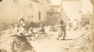 Bolivia La Paz Small Market Old Snapshot Photo 1910