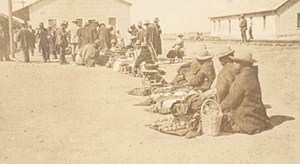 Bolivia La Paz Indians Selling Goods Old Snapshot Photo 1910