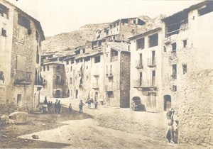 Spain Aragon Fayon Street Scene Old Photo 1912