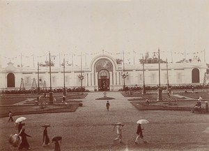 Vietnam International Fair Hanoi Garden Building Old Photo 1902