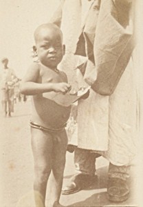Niger Niamey Market Scene Young Boy Old Snapshot Photo 1929
